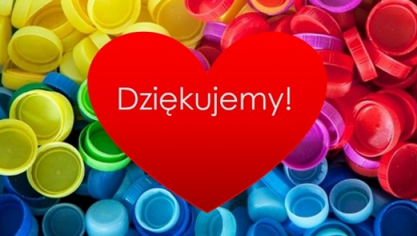 Kolorowe serce dla Marcelinki, czyli podsumowanie akcji z nakrętkami