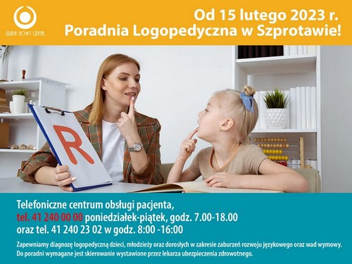 Informacja o poradni logopedycznej