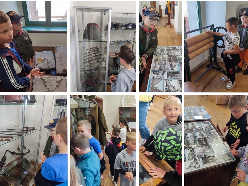 Drugoklasiści w szprotawskim muzeum