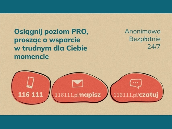Telefon zaufania dla dzieci i młodzieży