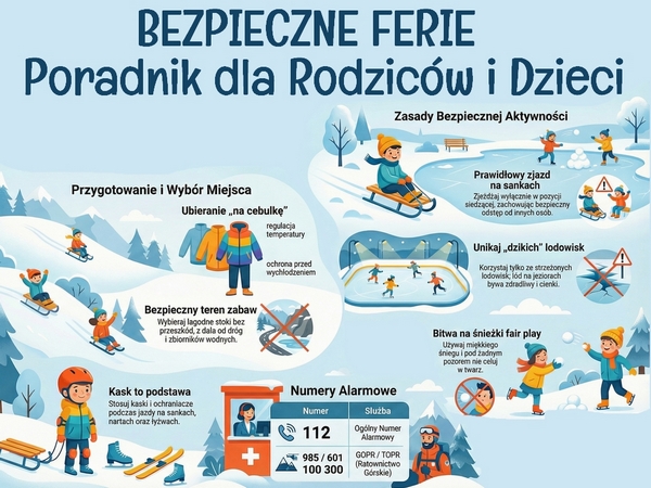 Bezpiecznych i radosnych ferii!